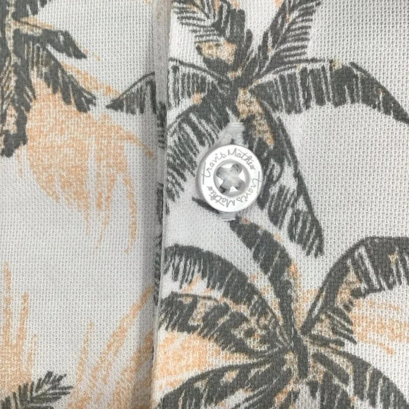 Travis Mathew’s Men’s Palm Print Golf Sport Short Sleeve Polo Size M - Picture 5 of 7